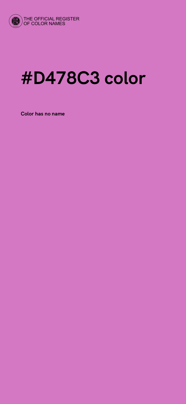 #D478C3 color image