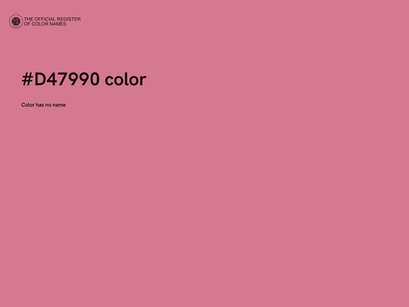 #D47990 color image