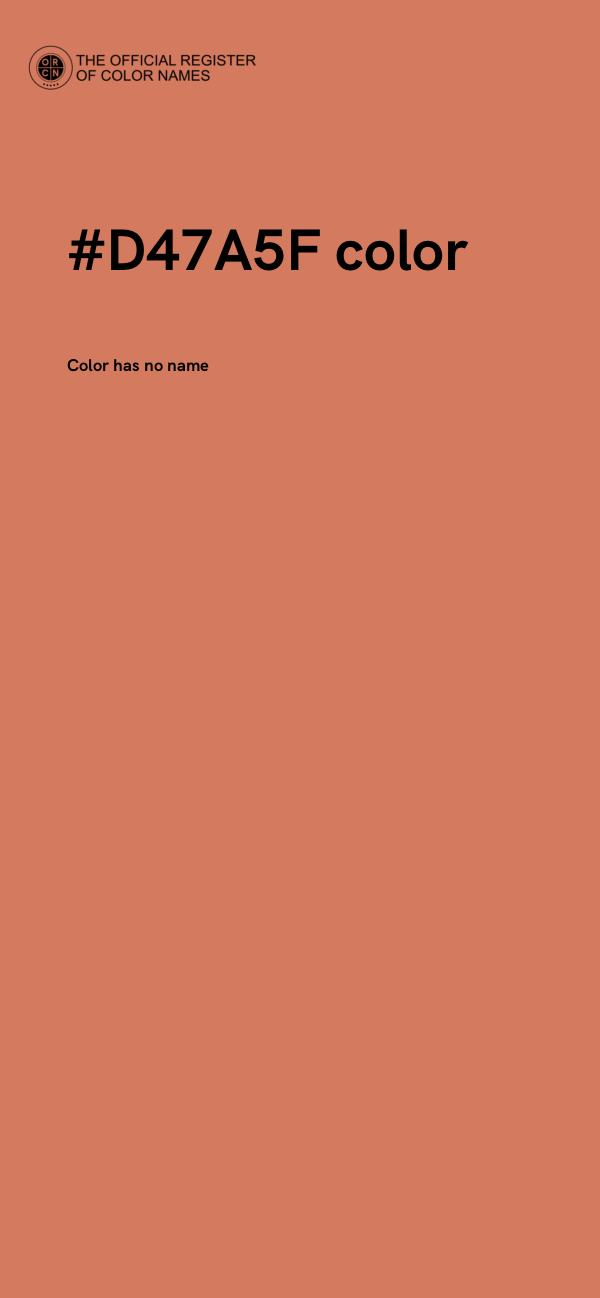 #D47A5F color image