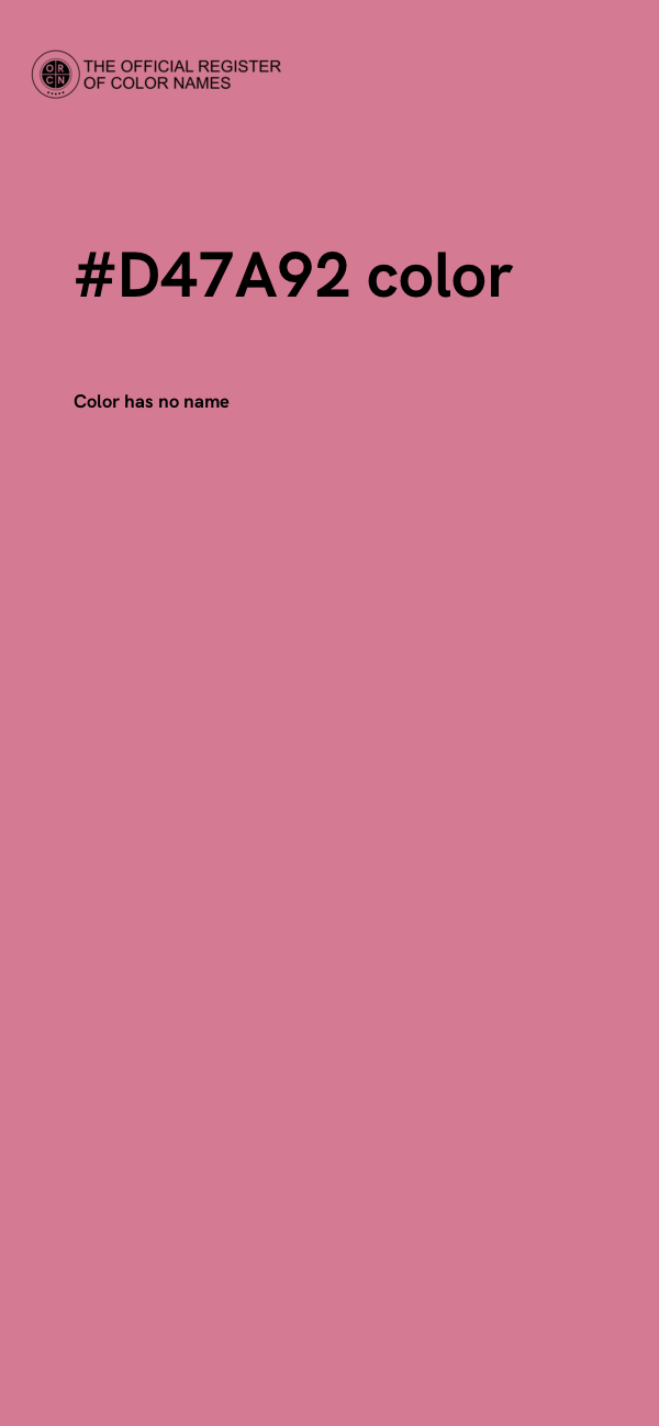 #D47A92 color image