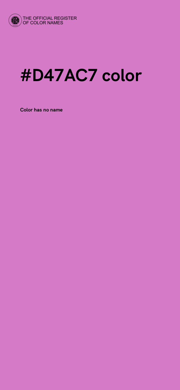 #D47AC7 color image