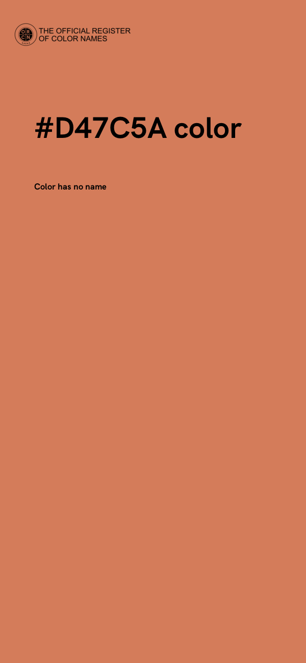 #D47C5A color image