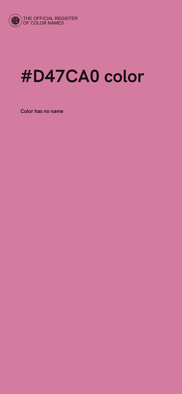 #D47CA0 color image