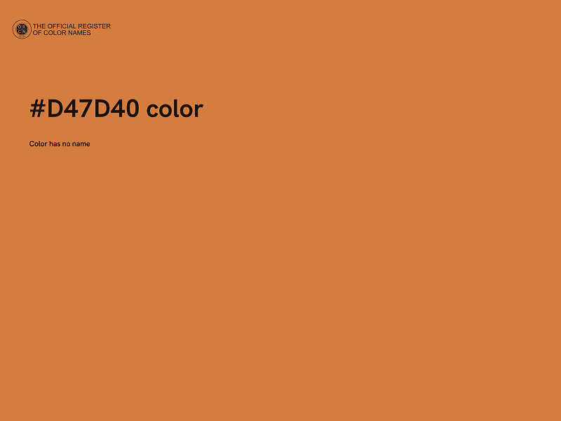 #D47D40 color image