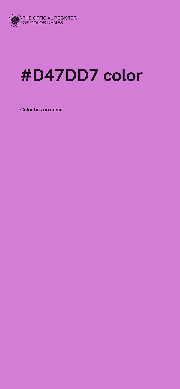 #D47DD7 color image