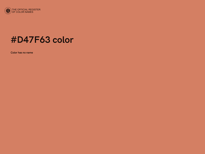 #D47F63 color image