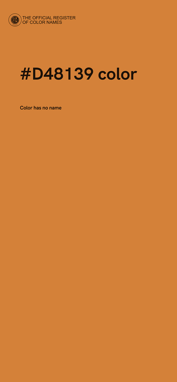 #D48139 color image