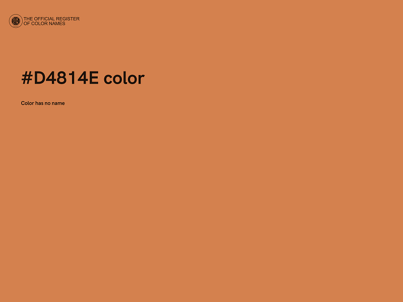 #D4814E color image