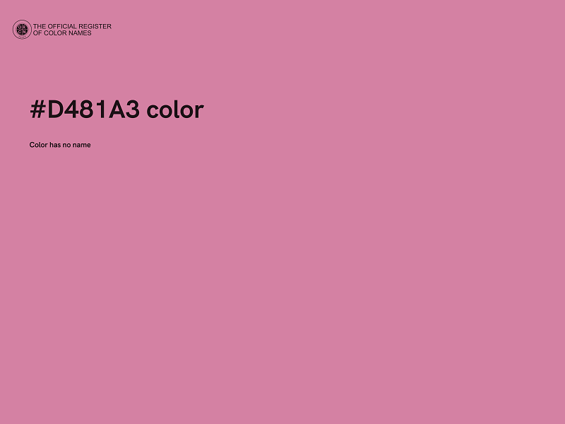 #D481A3 color image