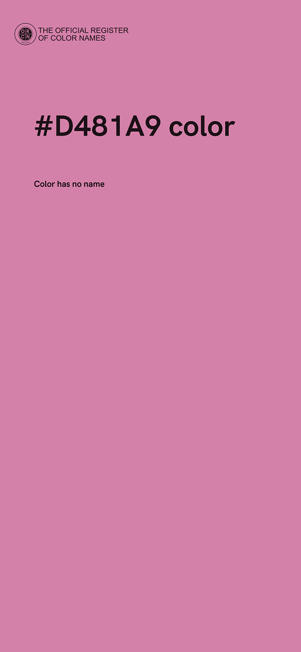 #D481A9 color image