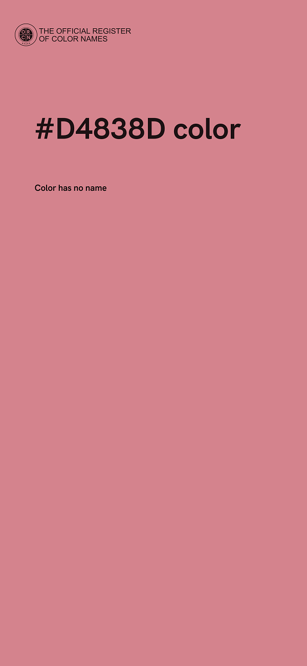 #D4838D color image