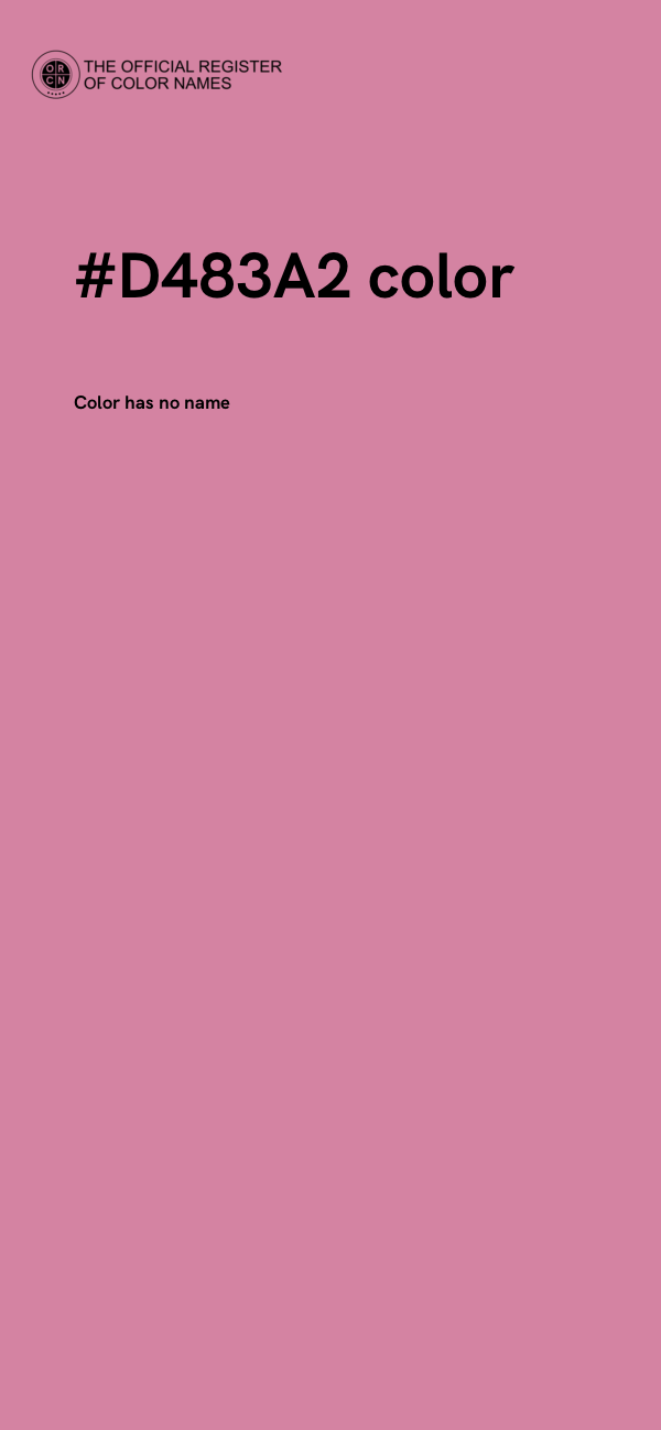 #D483A2 color image