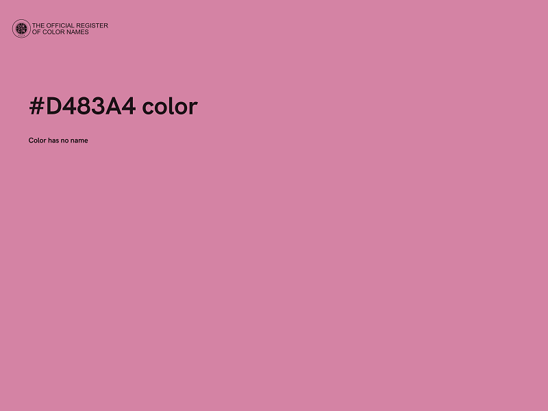 #D483A4 color image