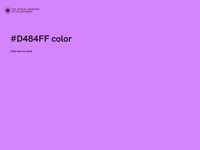 #D484FF color image
