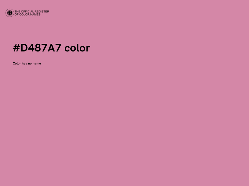 #D487A7 color image