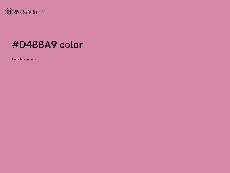 #D488A9 color image