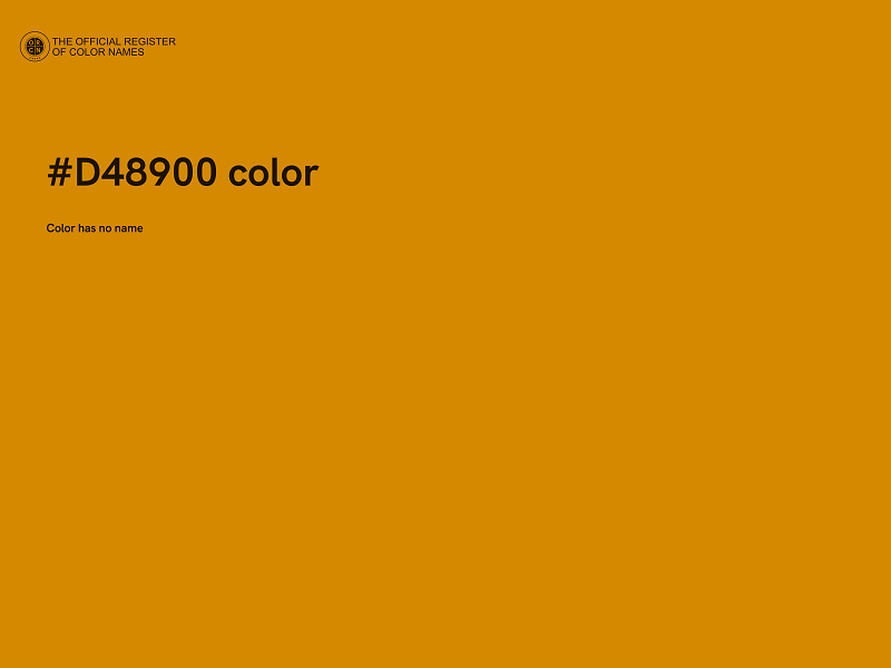 #D48900 color image