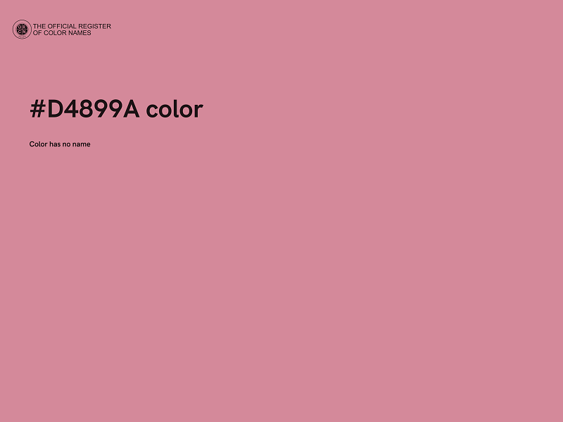 #D4899A color image