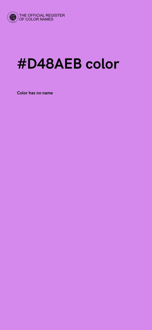 #D48AEB color image