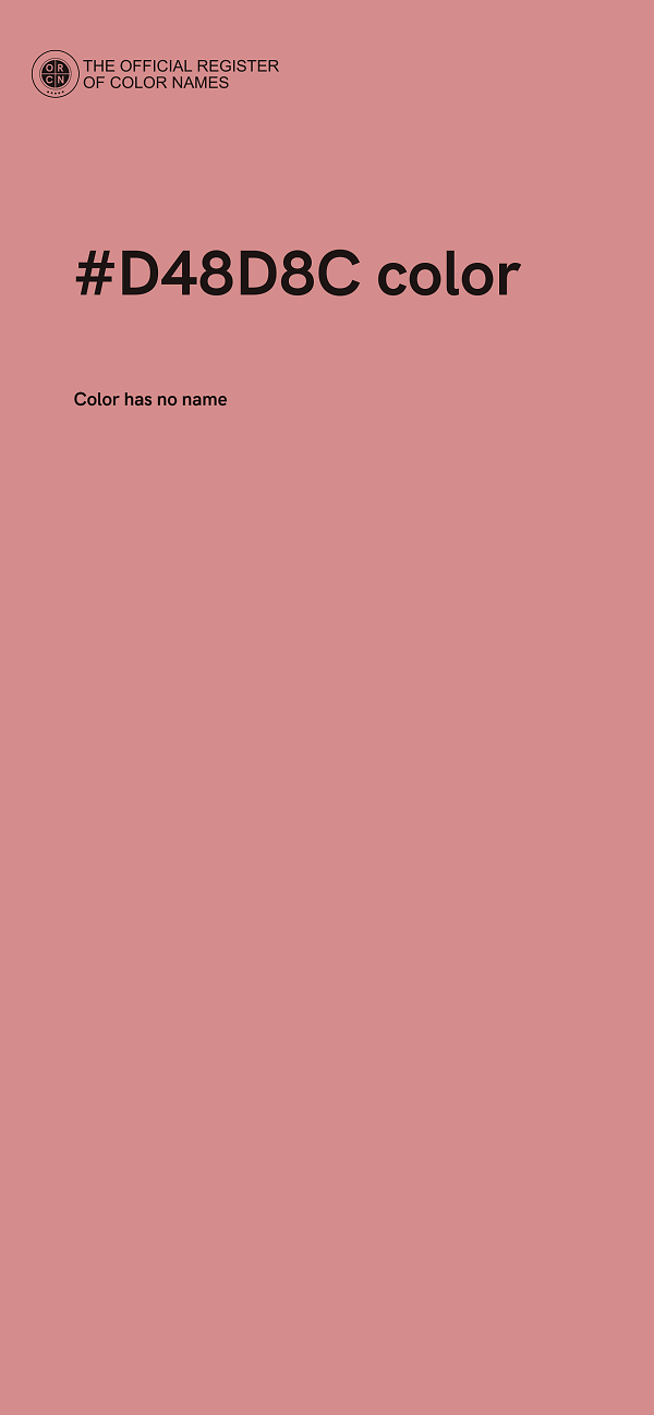 #D48D8C color image