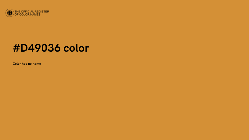 #D49036 color image
