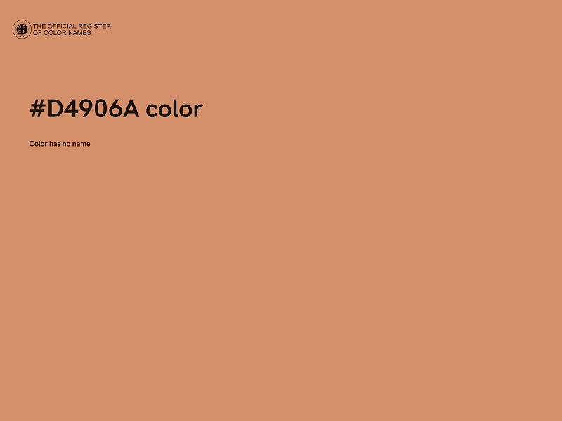 #D4906A color image