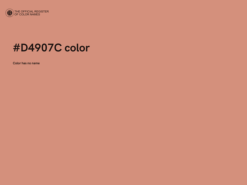 #D4907C color image