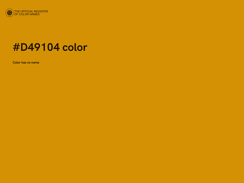 #D49104 color image