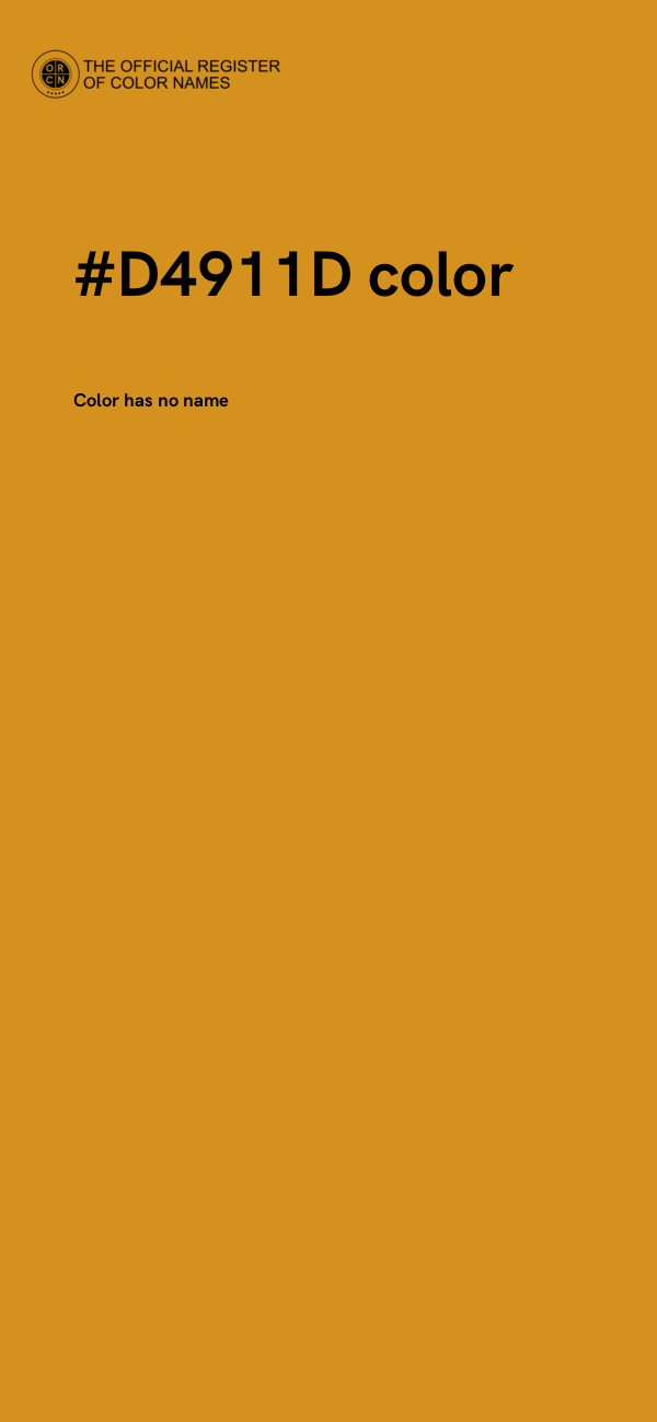 #D4911D color image