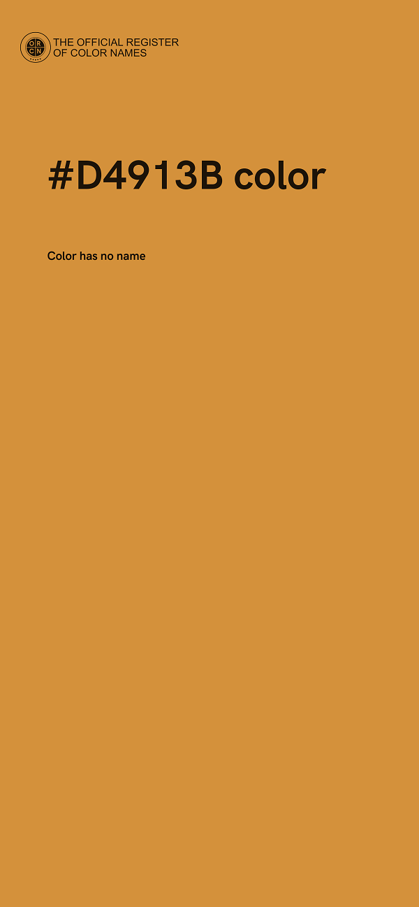 #D4913B color image