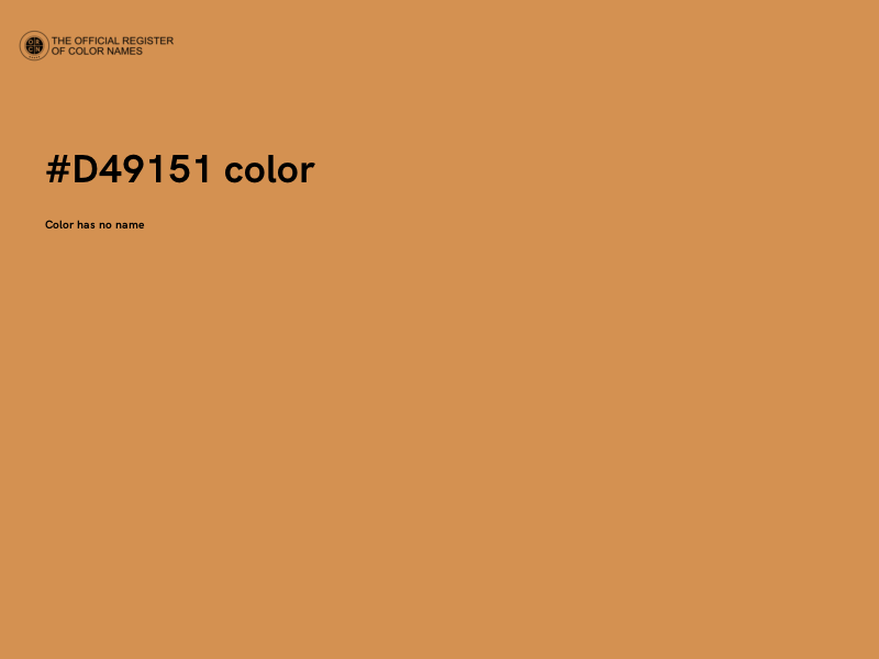 #D49151 color image