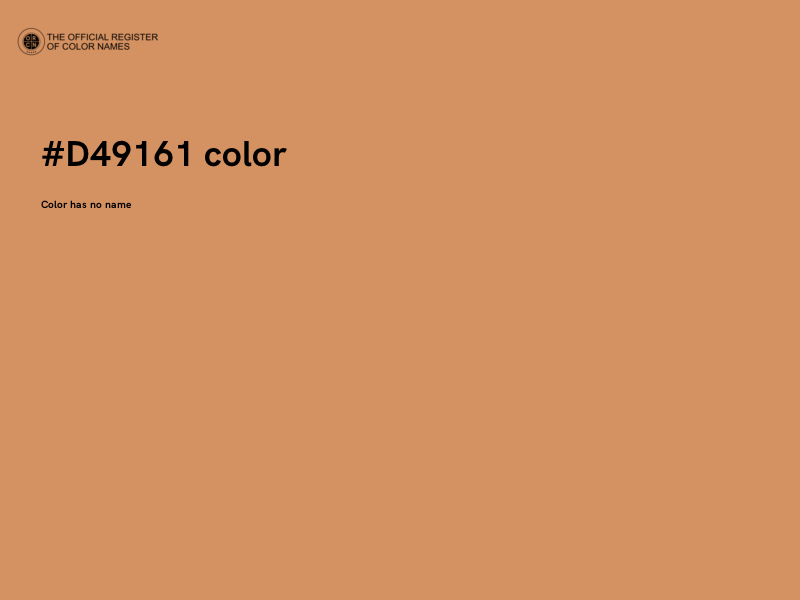 #D49161 color image