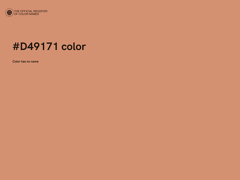 #D49171 color image