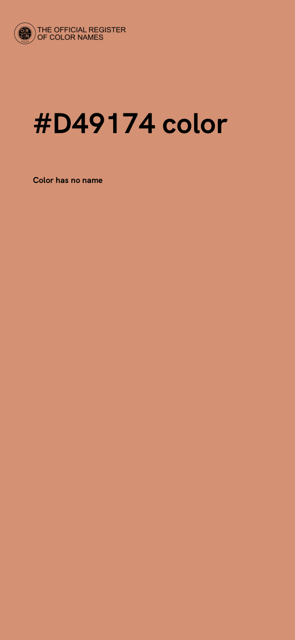 #D49174 color image