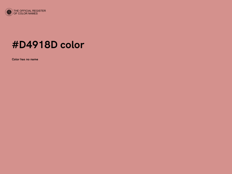 #D4918D color image