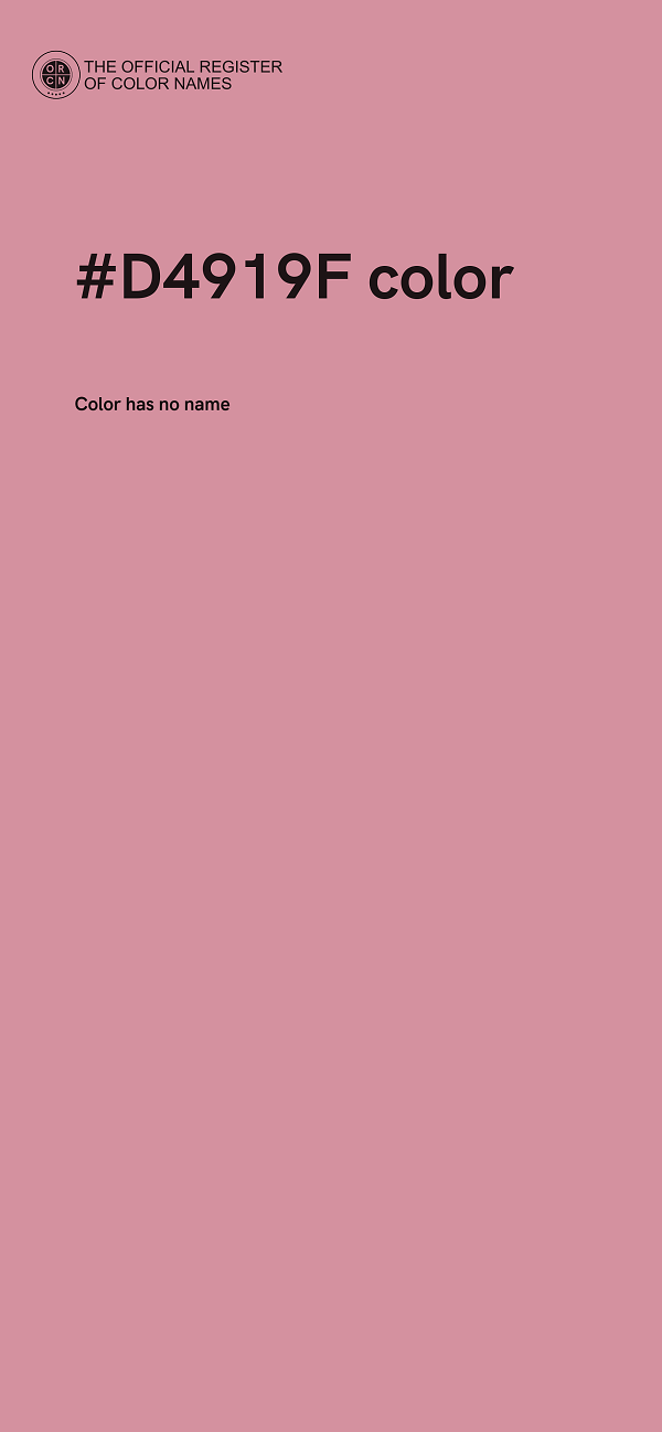 #D4919F color image