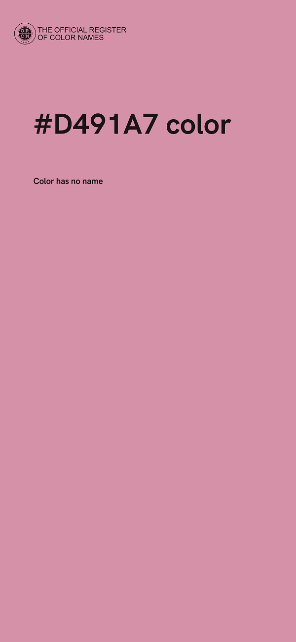 #D491A7 color image
