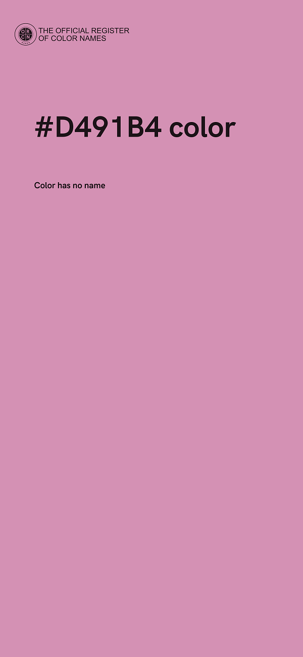 #D491B4 color image