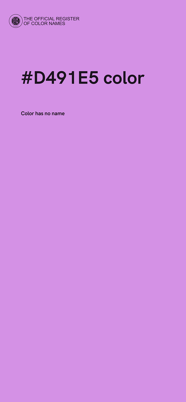 #D491E5 color image