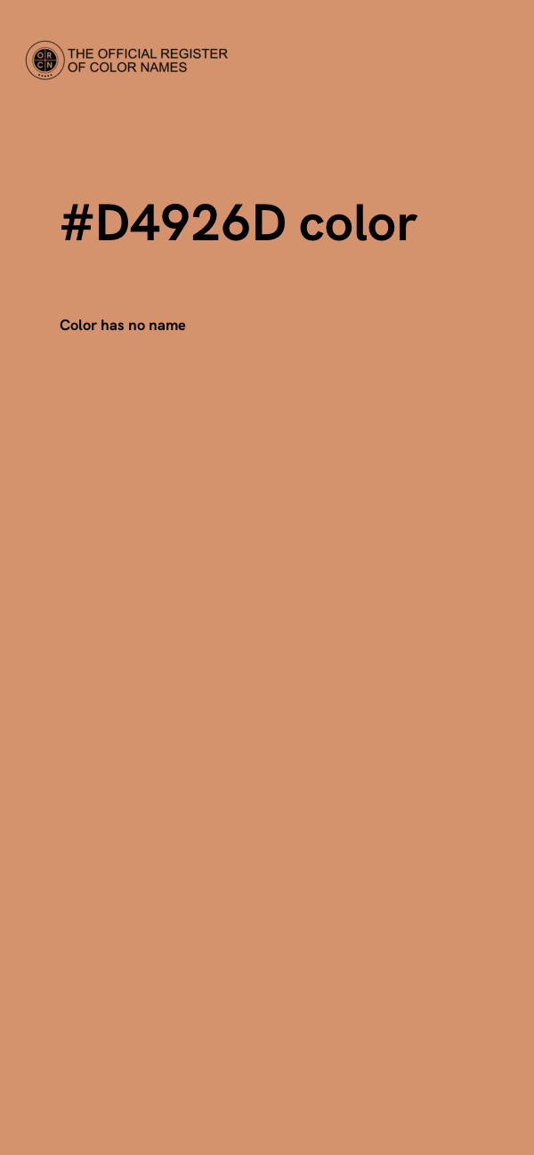 #D4926D color image