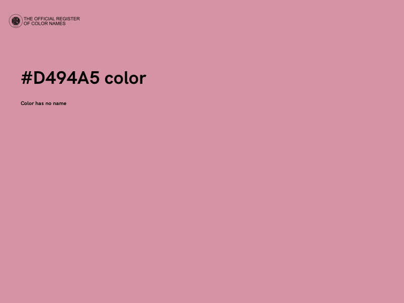 #D494A5 color image