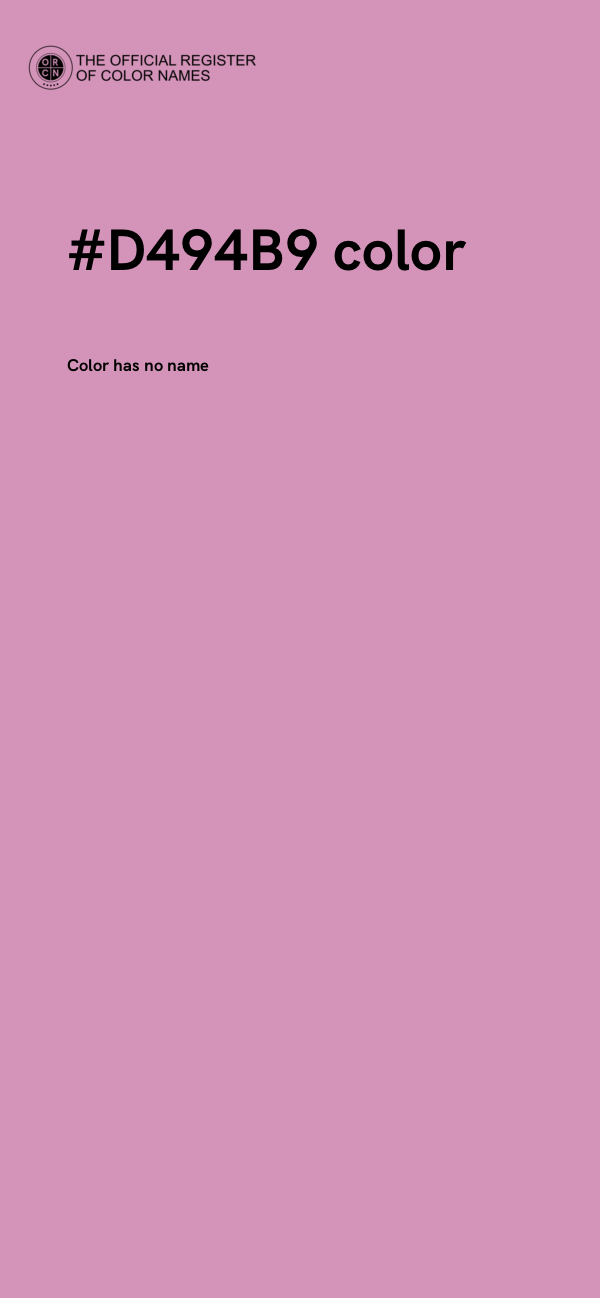 #D494B9 color image