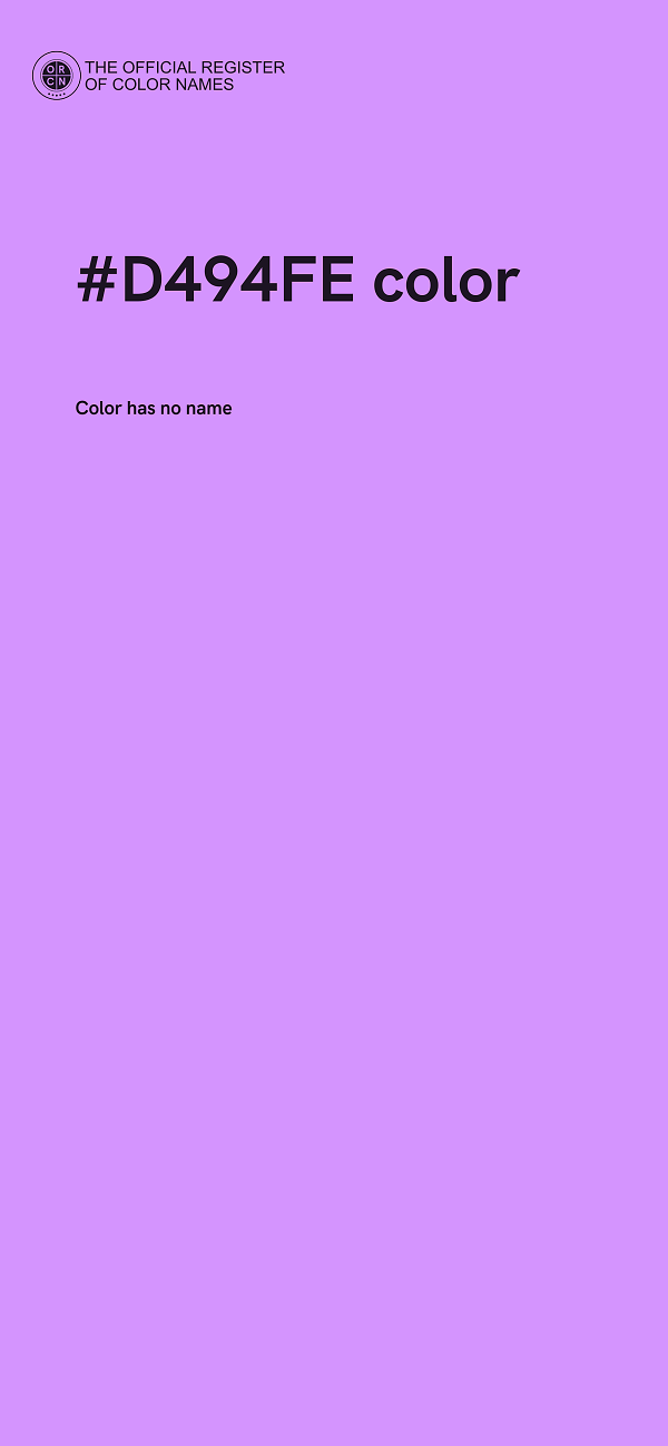 #D494FE color image