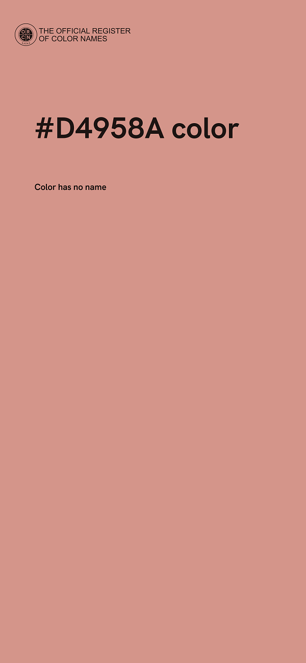 #D4958A color image