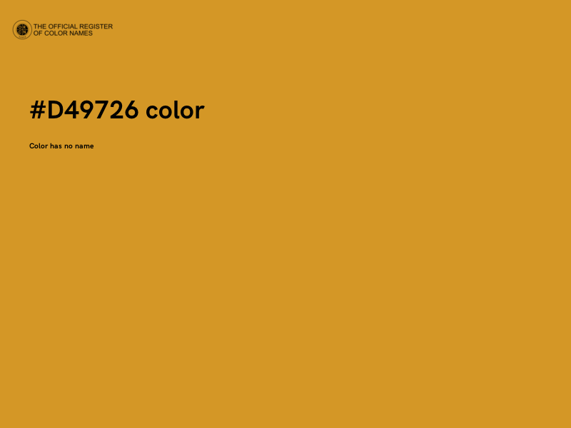 #D49726 color image