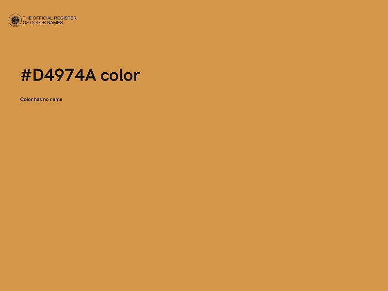 #D4974A color image