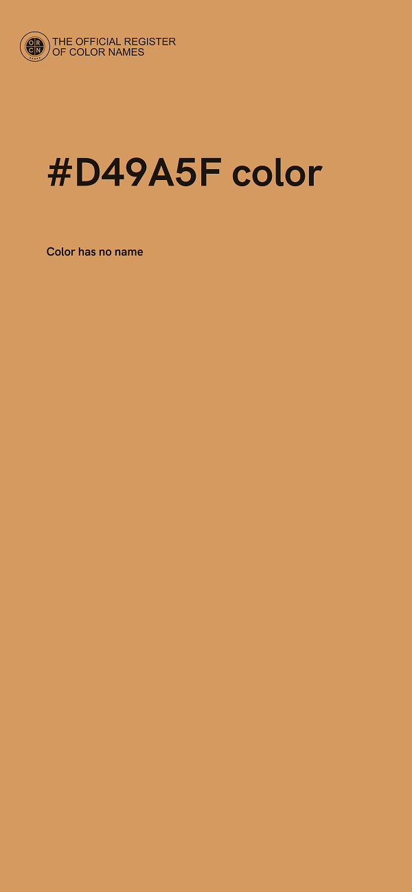 #D49A5F color image