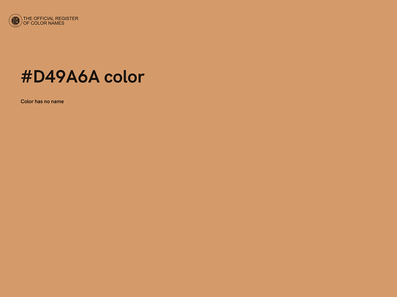 #D49A6A color image