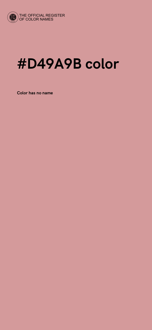 #D49A9B color image