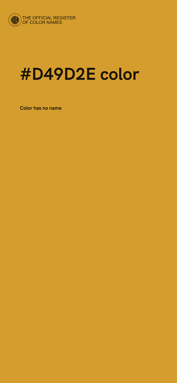 #D49D2E color image